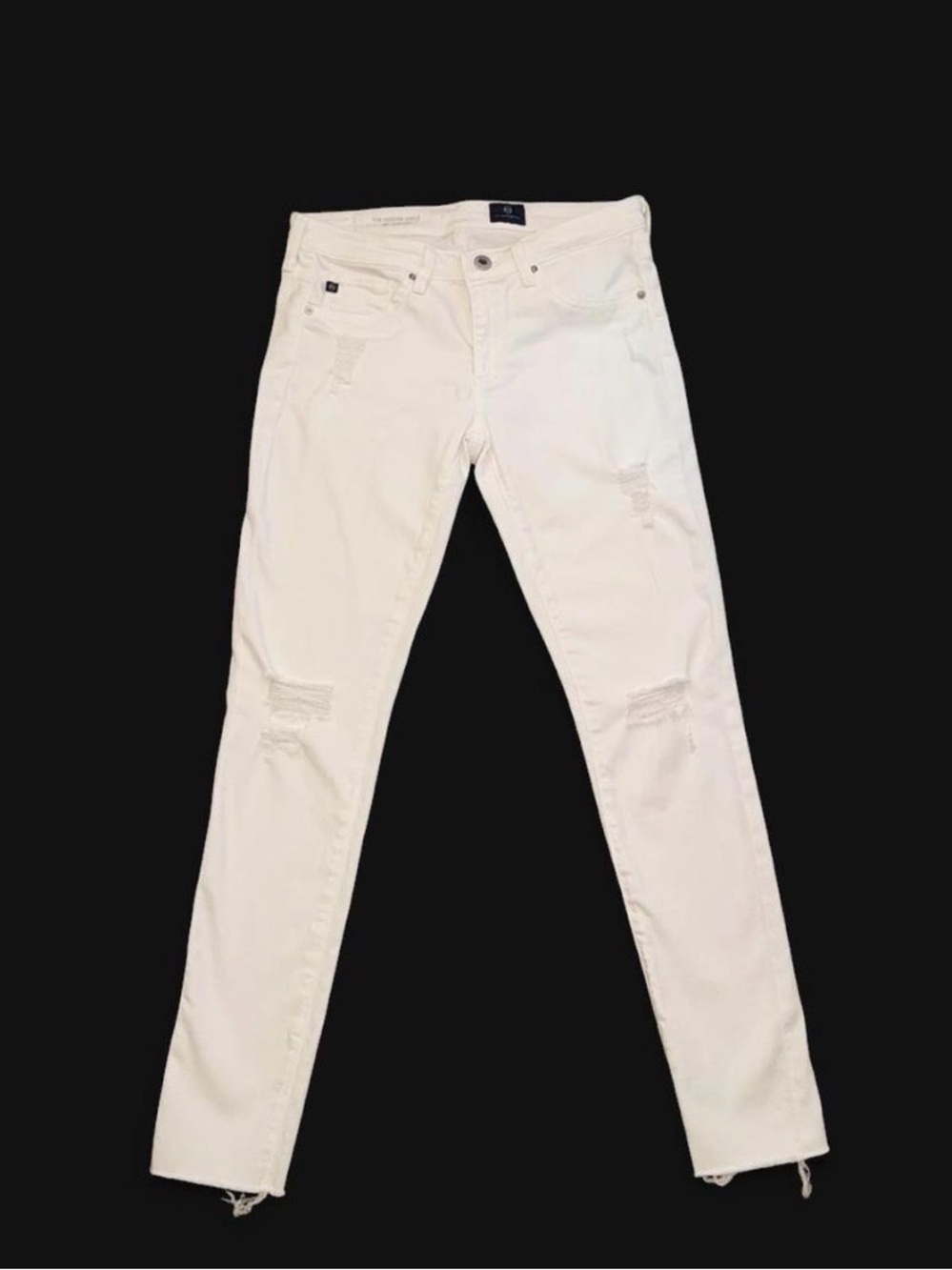 AG Adriano Goldschmied "The Legging Ankle" Jeans - White (Size 26)